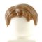 LEGO Hair, Short Tousled with Side Part, Brown