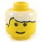 LEGO Head, White Hair with Bangs
