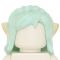 LEGO Hair, Female, Long Wavy with Blue Tips and Elf Ears [CLONE] [CLONE]