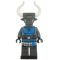 LEGO Minotaur, Gray Fur, Blue and Silver Armor