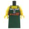 LEGO Corset and Plain Dark Green Skirt