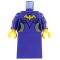 LEGO Dress, Purple with Gray Sides, Bat Logo