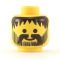 LEGO Head, Thin Beard with Thick Moustache, Black Hair