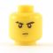 LEGO Head, Stern Eyebrows (one Scarred)