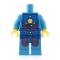 LEGO Azure Blue Futuristic Outfit with Purple Padding