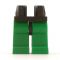 LEGO Legs, Green with Black Hips