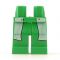 LEGO Legs, Bright Green with White Overcoat Sides