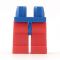 LEGO Legs, Red with Blue Hips