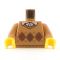 LEGO Brown Argyle Sweater