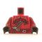 LEGO Torso, Red Keikogi with Dark Red Shoulder Armor