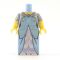LEGO Female, Blue Dress with Silver Sleeves