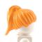 LEGO Hair, Female High Ponytail, Orange