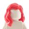 LEGO Hair, Female, Mid-Length with Part over Right Shoulder, Red