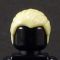 LEGO Hair, Combed Front to Back, Light Yellow