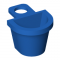 LEGO Minifig Container - D-Shaped Basket, Blue