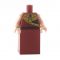 LEGO Dark Red Robe or Dress, Gold Collar with Scarab, Bare Arms