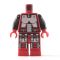 LEGO Red Plate Armor, Geometric/Futuristic Design