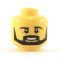 LEGO Head, Black Angular Beard